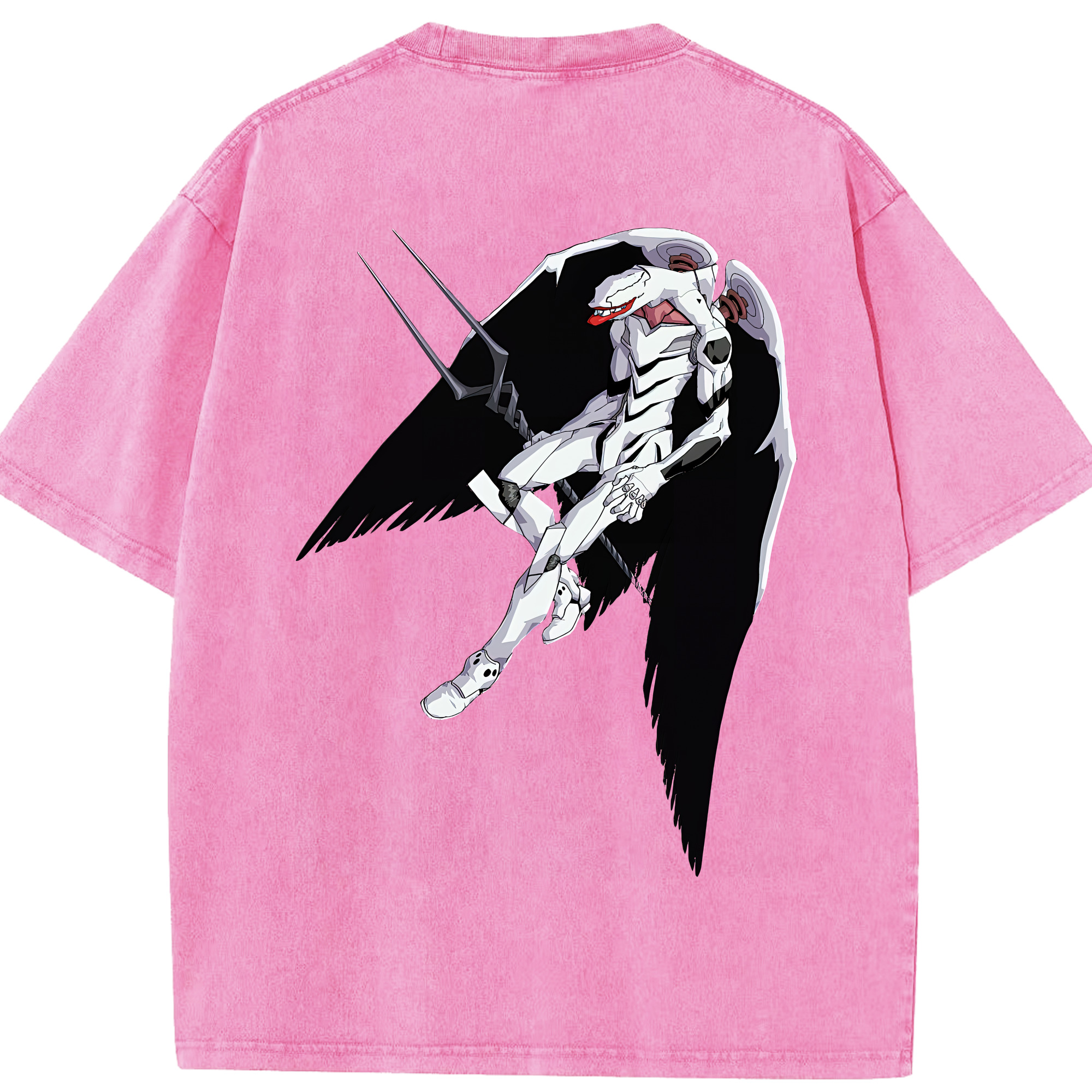 （画像用） EVA 新世紀エヴァンゲリオン 綿100% ヴィンテージ風 半袖Tシャツ（背面プリント）